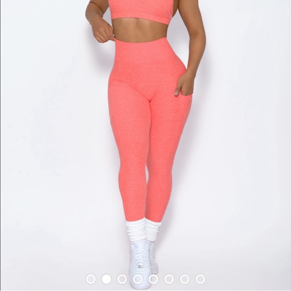Bombshell Sportswear Curves Coral High Waisted Leggings